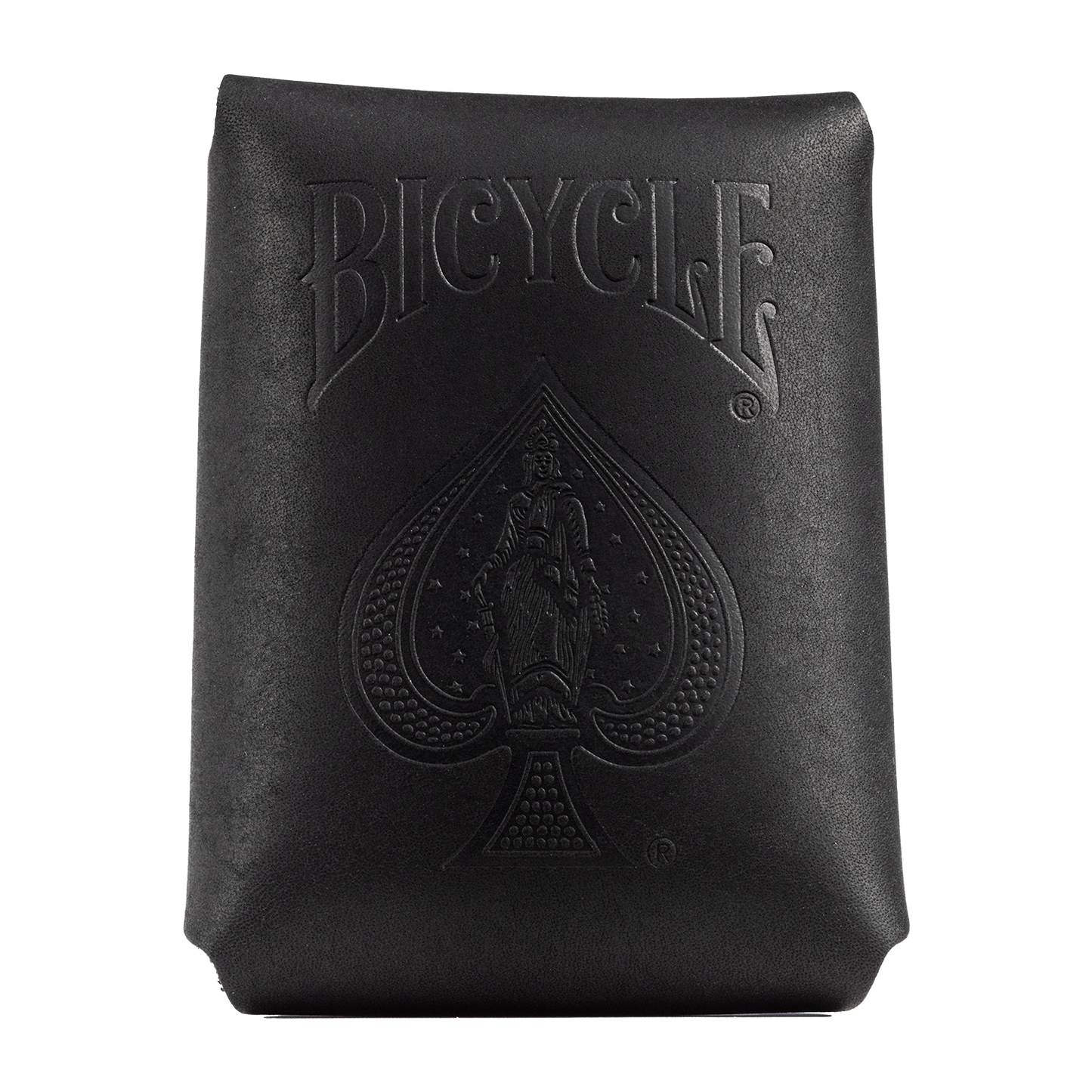 Bicycle Black Leather Card Case