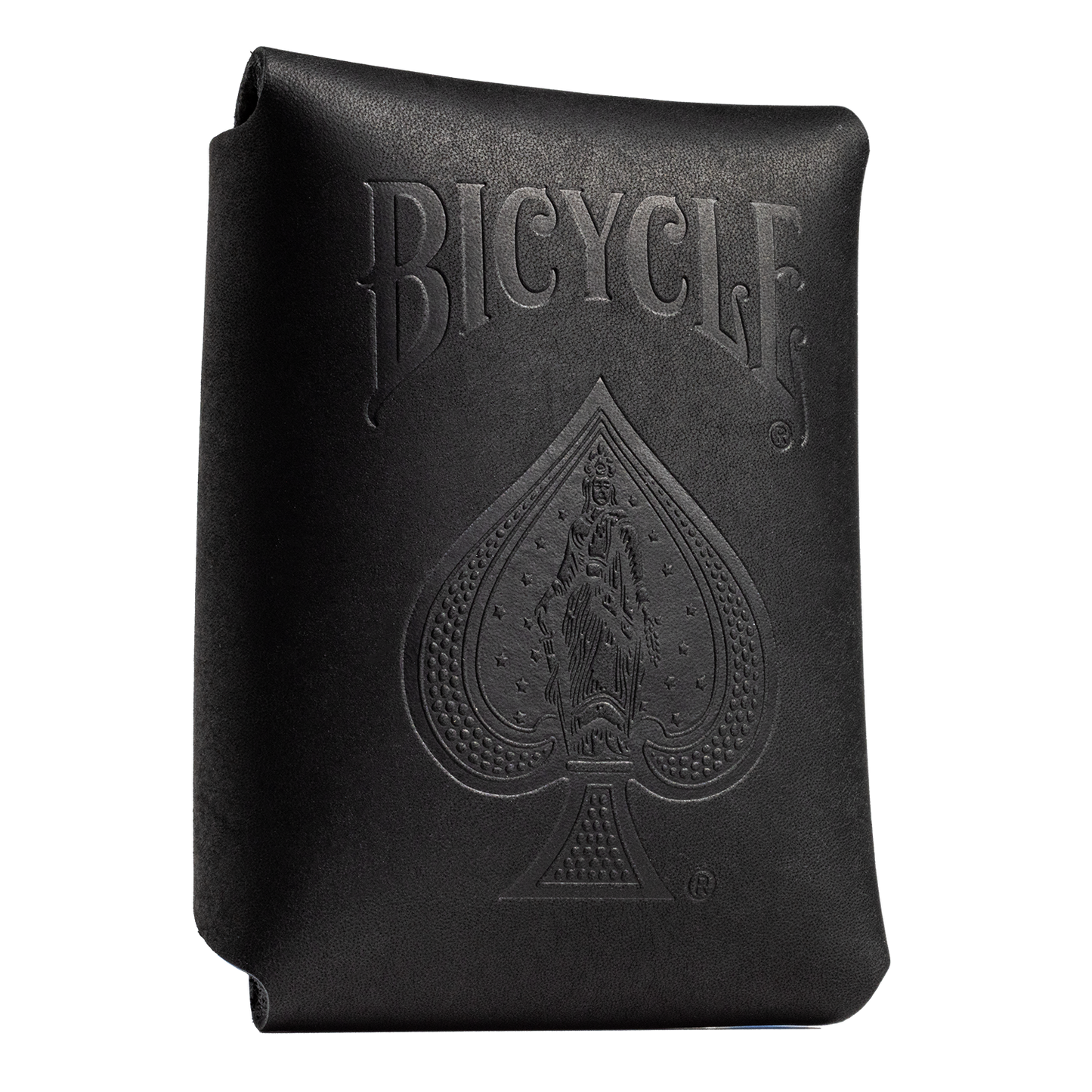 Bicycle Black Leather Card Case