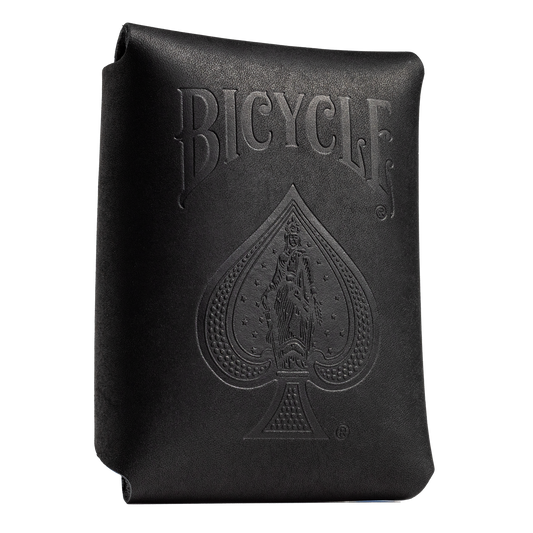 Bicycle Black Leather Card Case