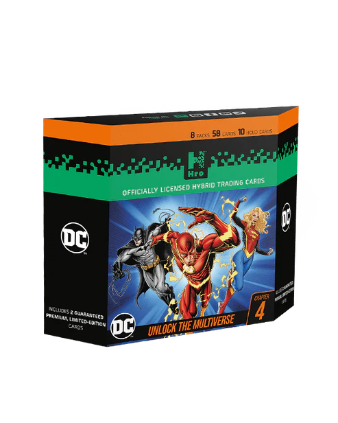 DC | Hro Chapter 4 Hybrid Trading Cards Collection: 8-Pack Premium Starter Box, 58 Cards
